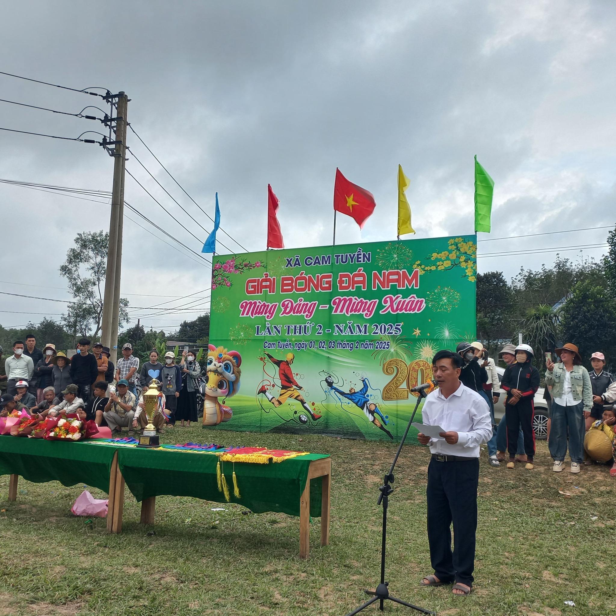 PHONG TRÀO THỂ DỤC THỂ THAO CHÀO MỪNG KỶ NIỆM 95 NĂM NGÀY THÀNH LẬP ĐẢNG CỘNG SẢN VIỆT NĂM (03/02/1930 -03/02/2025) TRÊN ĐỊA BÀN XÃ CAM TUYỀN